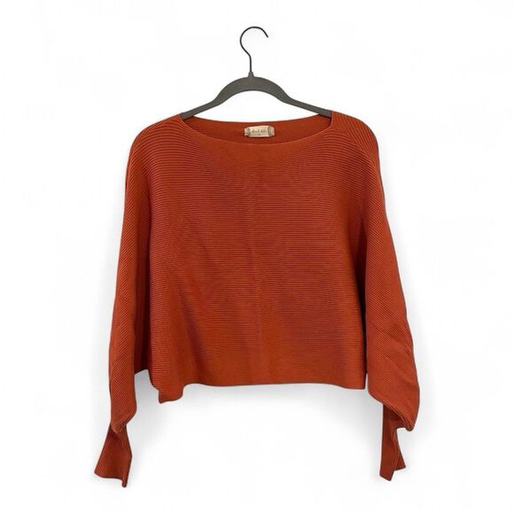 Altar'd State XL Crop Sweater Burnt Orange Rust Bamboo Soft - Picture 1 of 4